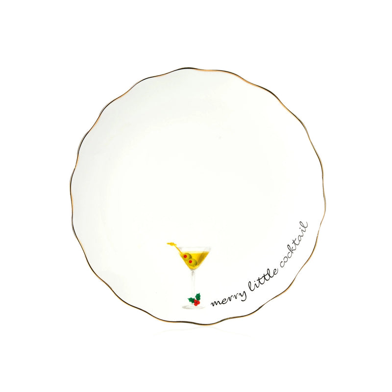 Holiday Spirits App Plates - Set of 4