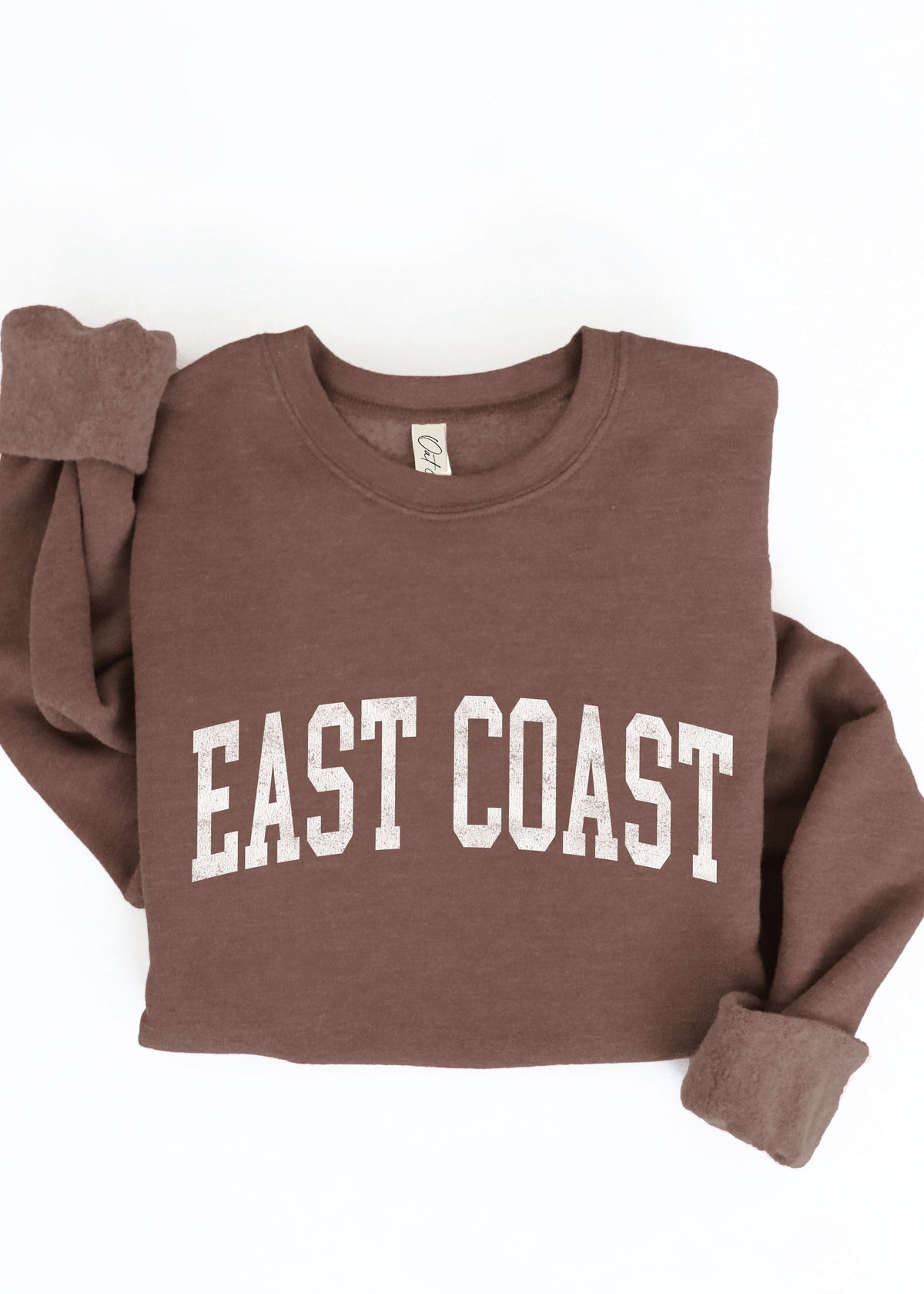 'East Coast' Heather Chocolate Ultra Cozy Sweatshirt