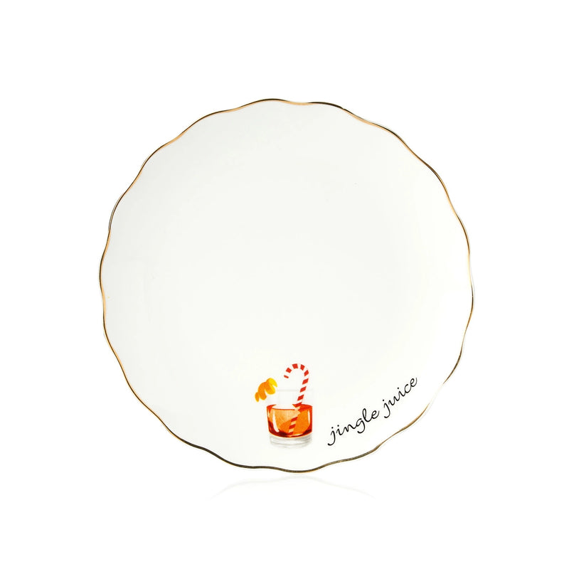 Holiday Spirits App Plates - Set of 4