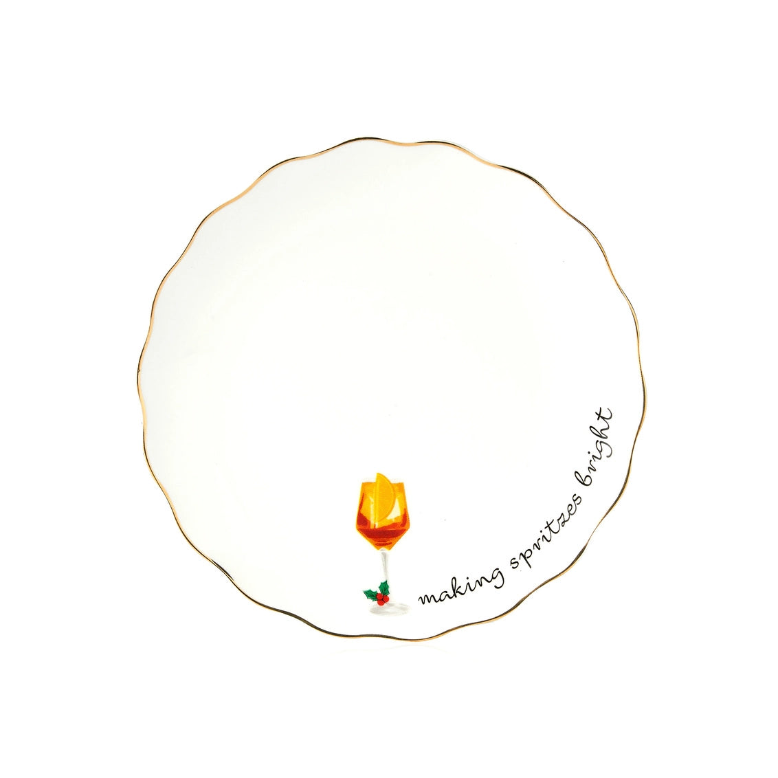 Holiday Spirits App Plates - Set of 4