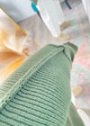Dark Olive Oversized Ribbed Sweater