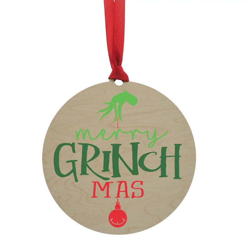 Merry Grinchmas Oversized Ornament-Merry Grinchmas Oversized Ornament-Cali Moon Boutique, Plainville Connecticut