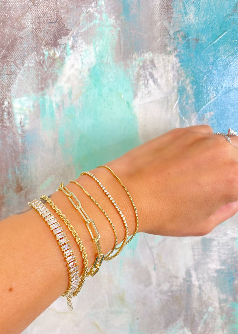 'The Clara' Mini Rope Chain Bracelet - Gold - Cali Moon Boutique