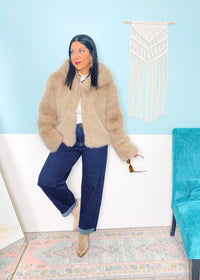 'Brit' Risen Dark Wash Boyfriend Jeans