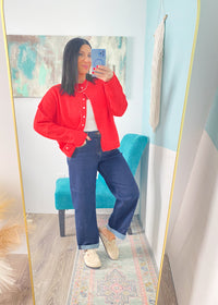 'Brit' Risen Dark Wash Boyfriend Jeans