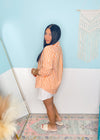 'Midday Spritz' Orange & White Stripe Cotton Button Front Top-A classic lightweight cotton button front top in a sunny days inspired orange and white stripe. Wear unbuttoned as a layering piece or tucked in for a coastal chic look. Also, work friendly!-Cali Moon Boutique, Plainville Connecticut