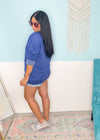 'West Coast' Vintage Heather Royal Ultra Cozy Sweatshirt-**CUSTOMER FAVORITE BRAND** Time and time again, these ultra cozy sweatshirts are a customer fav for good reason! Rep your love for the West Coast with this Vintage Distressed design!-Cali Moon Boutique, Plainville Connecticut