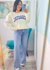 'Coastal' Vintage White Ultra Cozy Sweatshirt-**CUSTOMER FAVORITE BRAND** Time and time again, these ultra cozy sweatshirts are a customer fav for good reason! Get into the Coastal state of mind with this cozy sweatshirt.-Cali Moon Boutique, Plainville Connecticut