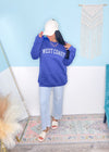 'West Coast' Vintage Heather Royal Ultra Cozy Sweatshirt - Cali Moon Boutique