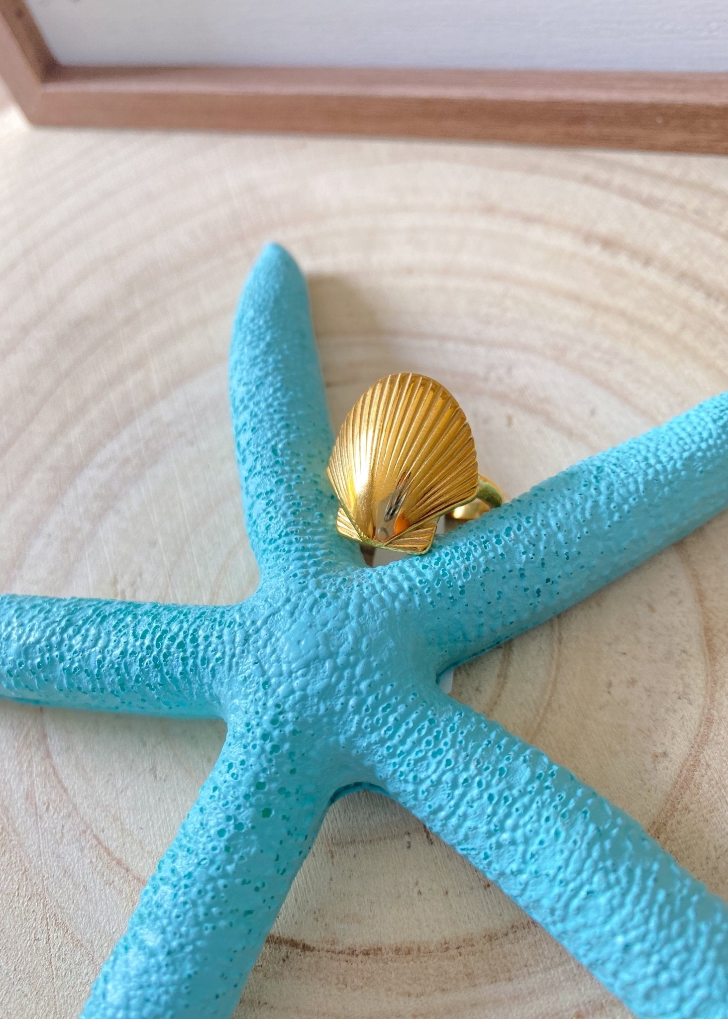 Shell Water Resistant Ring - Cali Moon Boutique