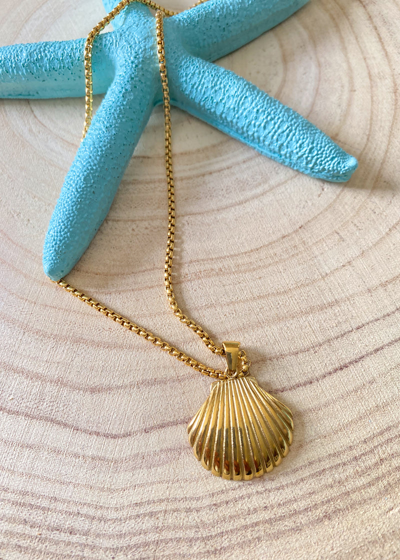 Shell Water Resistant Necklace-Shell Water Resistant Necklace-Cali Moon Boutique, Plainville Connecticut