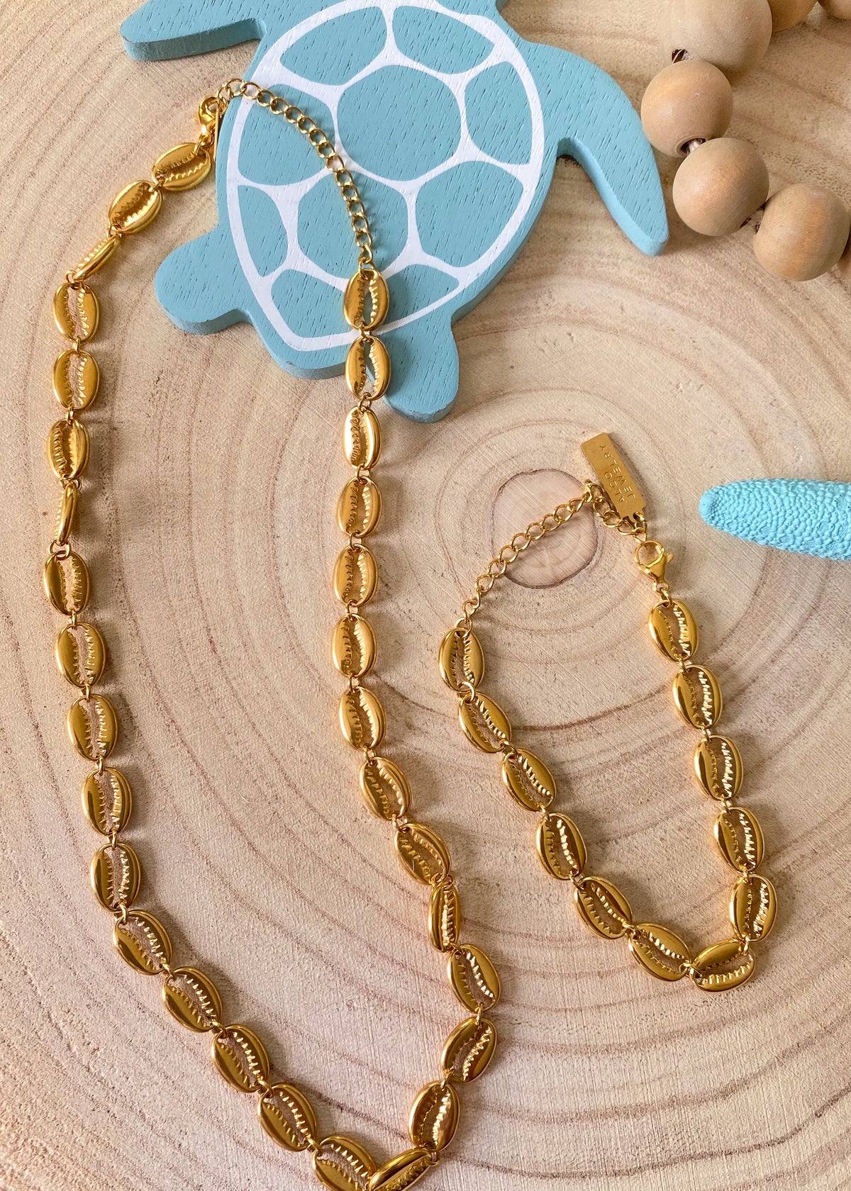 Puka Shell Water Resistant Bracelet-Puka Shell Water Resistant Bracelet -Cali Moon Boutique, Plainville Connecticut