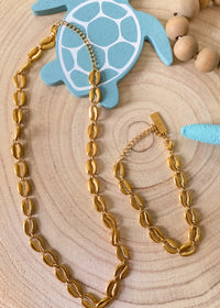 Puka Shell Water Resistant Necklace-Puka Shell Water Resistant Necklace-Cali Moon Boutique, Plainville Connecticut