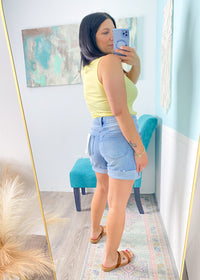 'Forever Summer' Risen Tummy Control Mid Length Shorts
