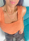 'Golden Hour' Burnt Orange Seamless Tank