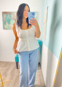 'Easy Does It' Soft Cotton Drawstring Jeans