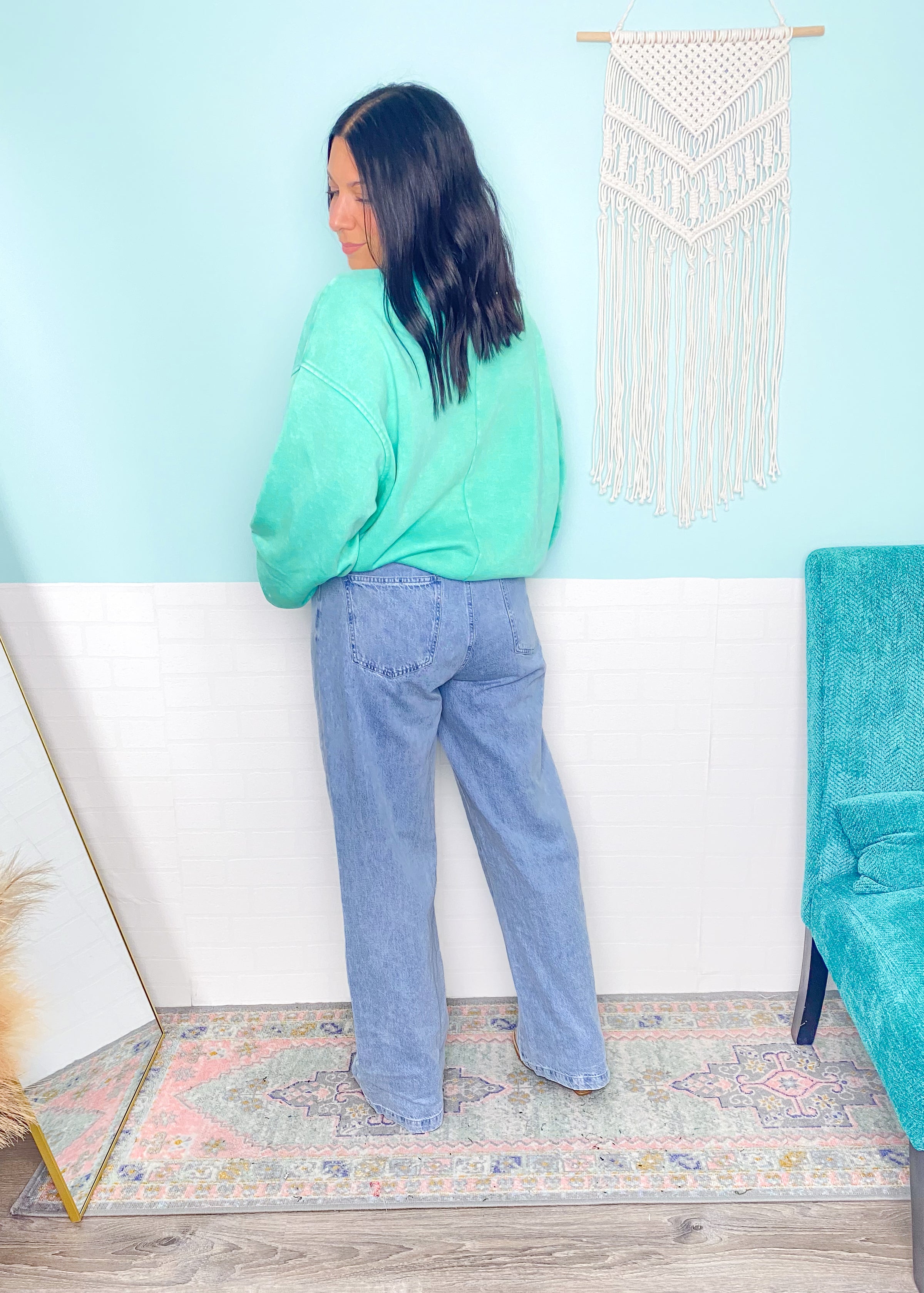 'Easy Does It' Soft Cotton Drawstring Jeans