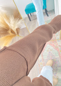 'Abigail' Chocolate Brown Oversized Sweater