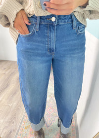 'Karina' Lovervet Tapered Cropped Jeans