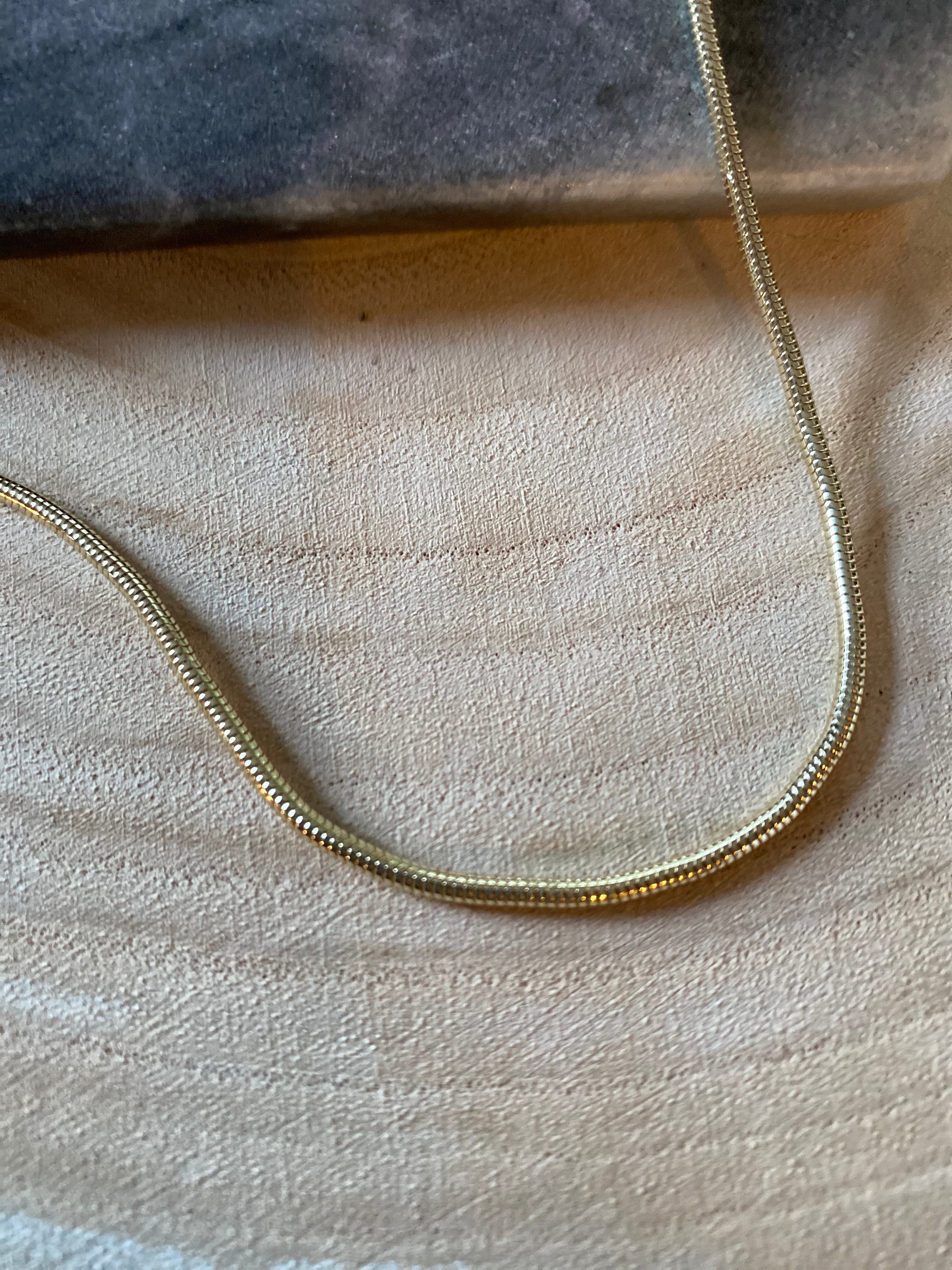 Gold Snake Chain Necklace