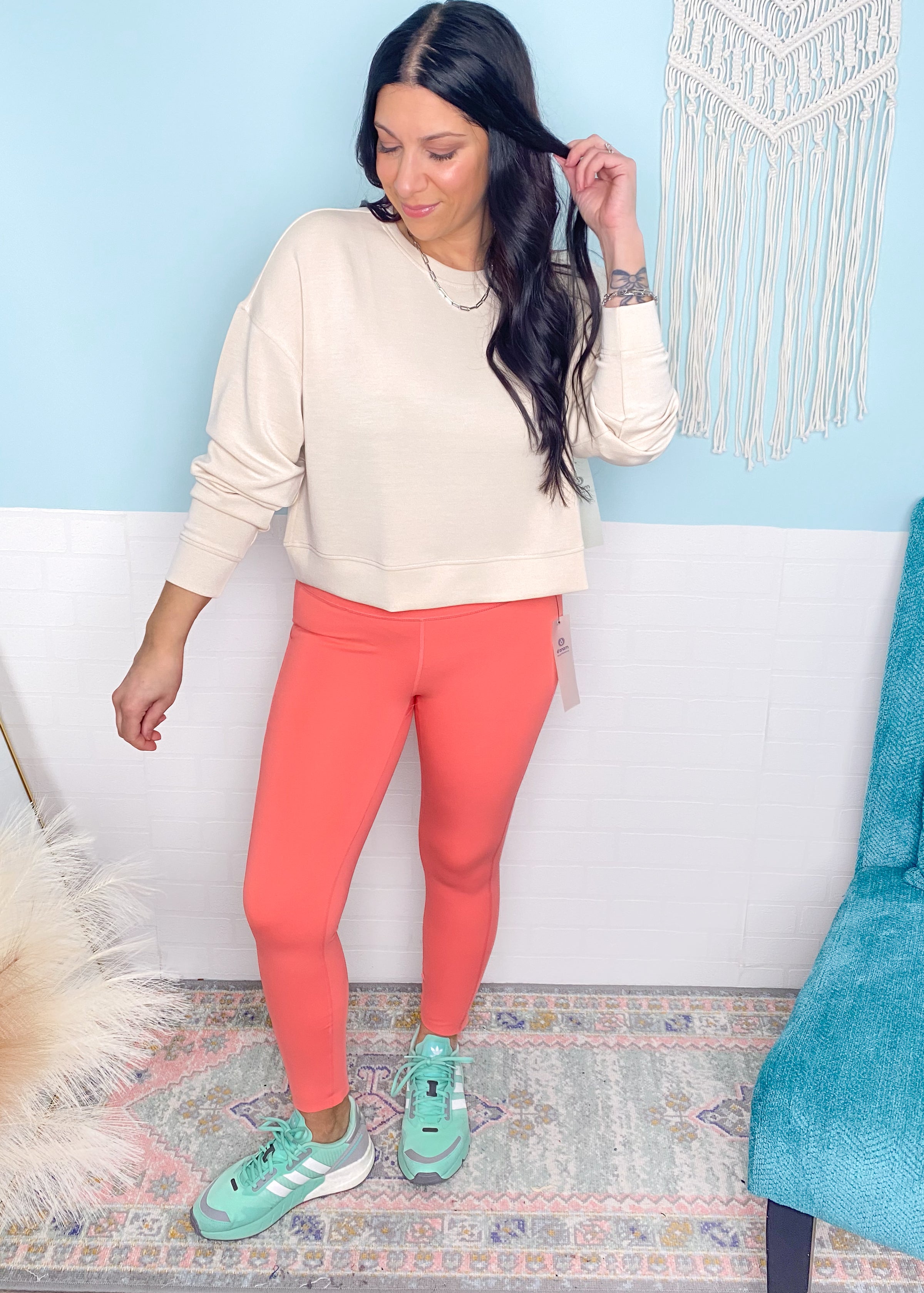 Watermelon Tummy Control Leggings-Cali Moon Boutique, Plainville Connecticut