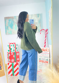 'Everyday Luxe' Hunter Rolled Neck Soft Cardigan