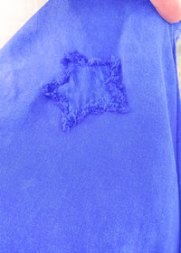 'Starstruck' Washed Blue Star Patch Soft Shirt