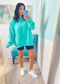 'Joy Ride' Black Activewear Lounge Biker Shorts
