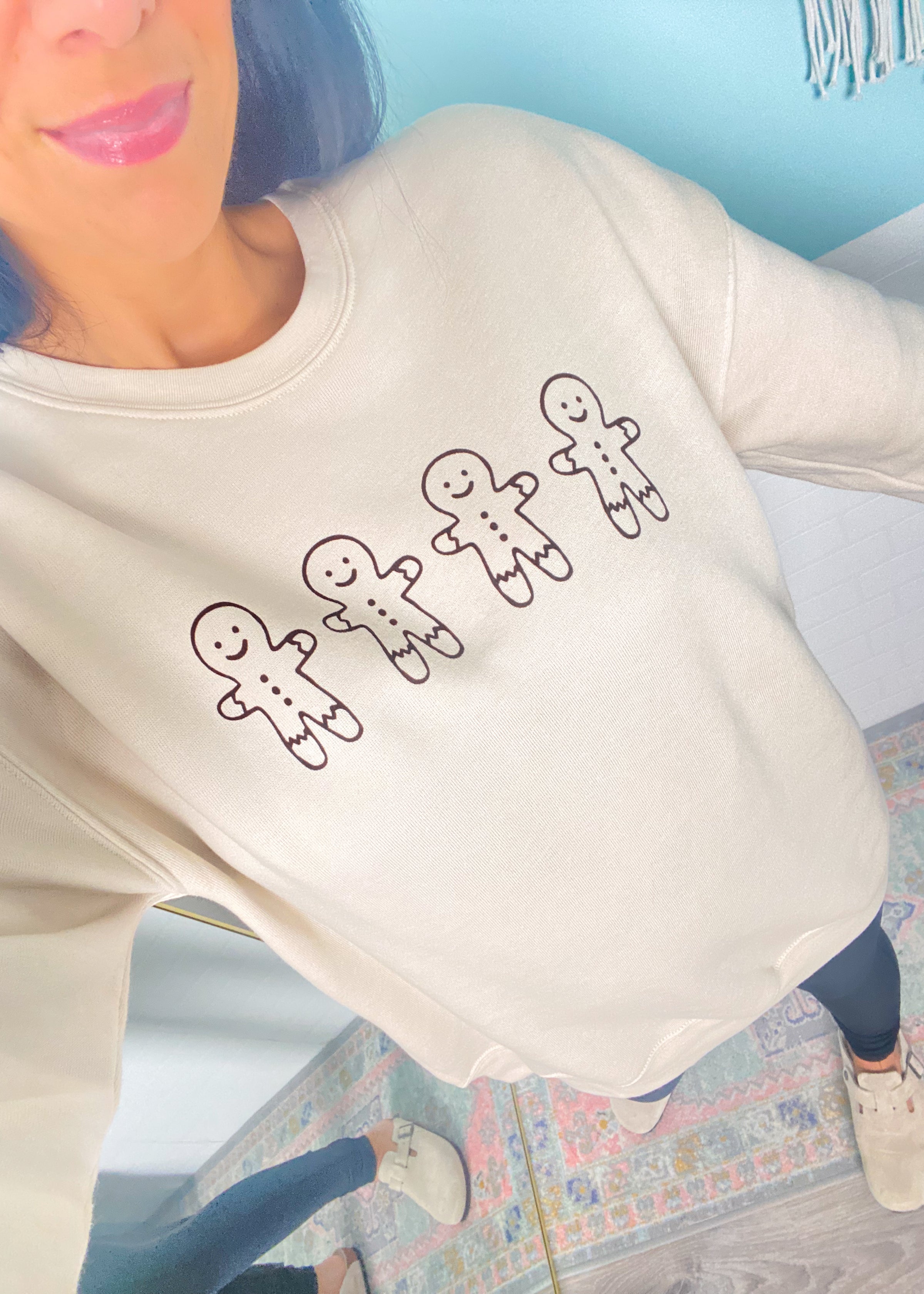 'Gingerbread Row' Heather Dust Ultra Cozy Sweatshirt