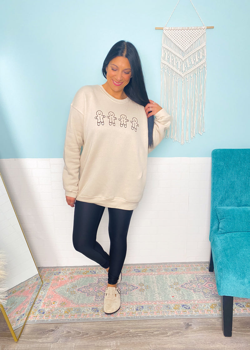 'Gingerbread Row' Heather Dust Ultra Cozy Sweatshirt