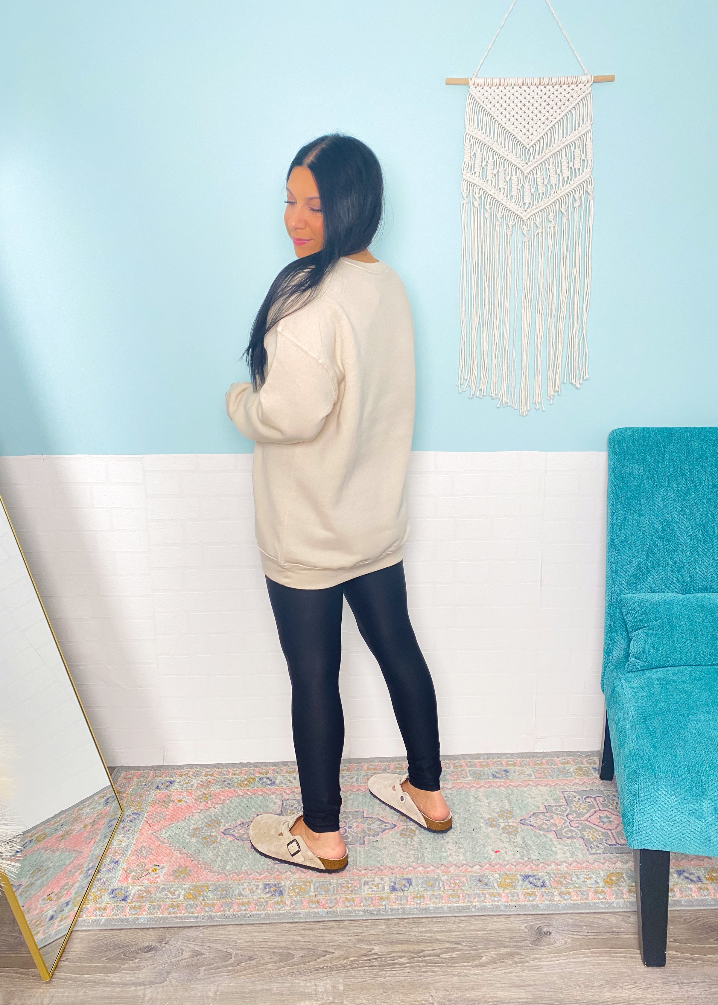 'Gingerbread Row' Heather Dust Ultra Cozy Sweatshirt