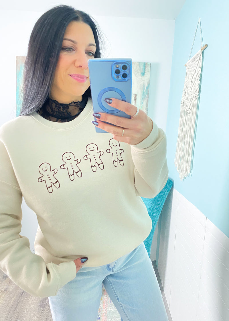 'Gingerbread Row' Heather Dust Ultra Cozy Sweatshirt