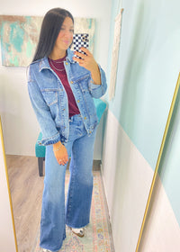 'Brielle' Plum Classic Boxy Pima Cotton Athleisure Tee-Tee shirt perfection! This classic &amp;&nbsp;simple athleisure style tee is made with pima cotton that is pigment dyed for a rich color. It features a boxy fit perfect for athleisure joggers, jeans, shorts &amp; more!&nbsp;-Cali Moon Boutique, Plainville Connecticut