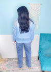 'Clear Skies' Light Blue Open Knit Crochet Crew Neck Top-This gorgeous light blue crochet open knit top is the Spring + Summer top you won't want to go without! Chic, slouchy fit with so many ways to layer or wear as a bathing suit coverup!-Cali Moon Boutique, Plainville Connecticut