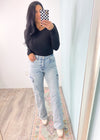 'Natalia' Vervet Light Wash 90's Vintage Straight Cargo Jeans-Going down memory lane in these light wash cargo jeans! These Vervet jeans have the 90's coveted cargo pocket but updated to a modern and chic look! High waist, full length, comfort stretch and straight wide leg. These look adorable with booties and heels just as well as with sneakers! Pair with oversized sweaters or tucked in tops.-Cali Moon Boutique, Plainville Connecticut