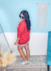 'East Coast' Heather Red Vintage Varsity Ultra Cozy Sweatshirt-**CUSTOMER FAVORITE BRAND** Time and time again, these ultra cozy sweatshirts are a customer fav for good reason! Rep your love for the East Coast with this Vintage Distressed design!-Cali Moon Boutique, Plainville Connecticut