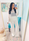 'Clear Skies' Ivory Open Knit Crochet Crew Neck Top-This ivory crochet open knit top is the Spring + Summer top you won't want to go without! Chic, slouchy fit with so many ways to layer or wear as a bathing suit coverup!-Cali Moon Boutique, Plainville Connecticut