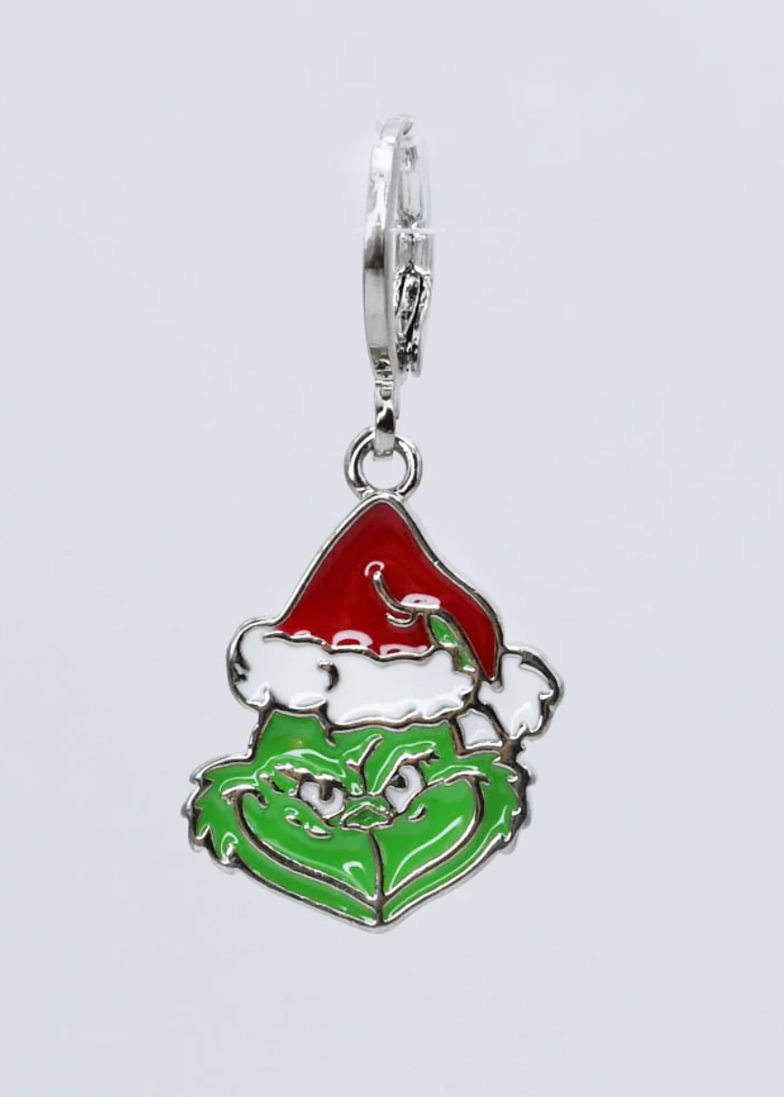 Grinch Silver Charm