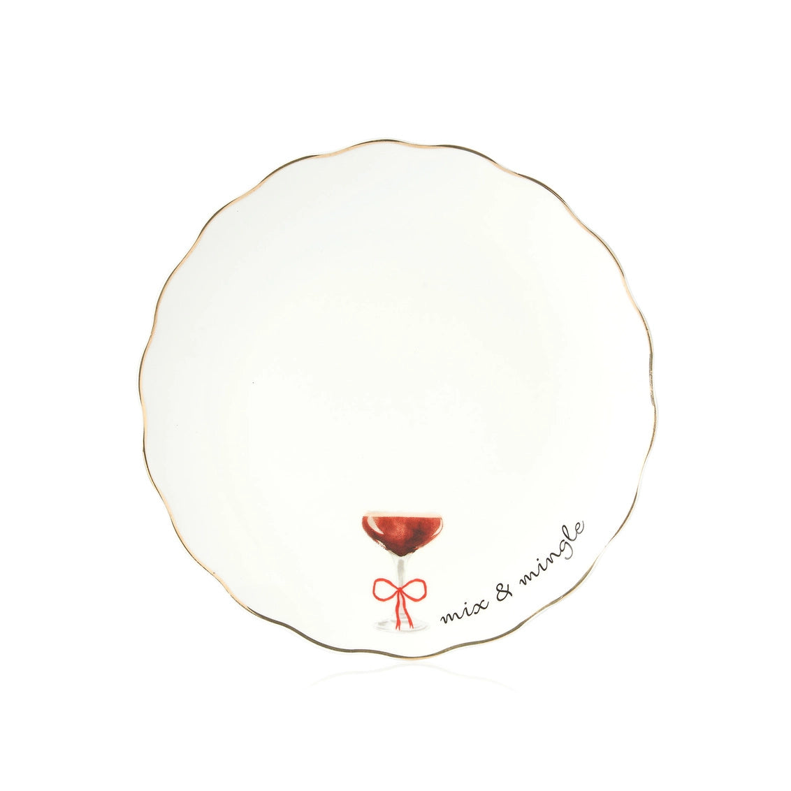 Holiday Spirits App Plates - Set of 4