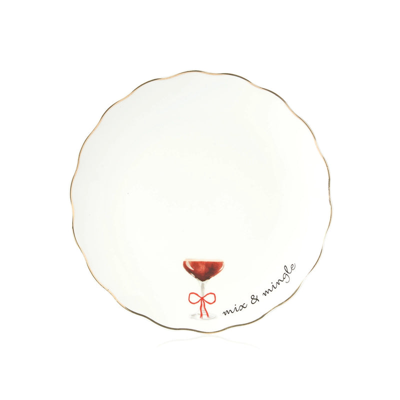 Holiday Spirits App Plates - Set of 4